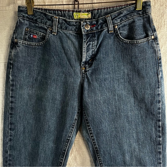 Twenty X Jackson Baggy Rise Blue Jeans Size 9/10 x 34 Western Cowgirl Denim Work - Picture 2 of 16